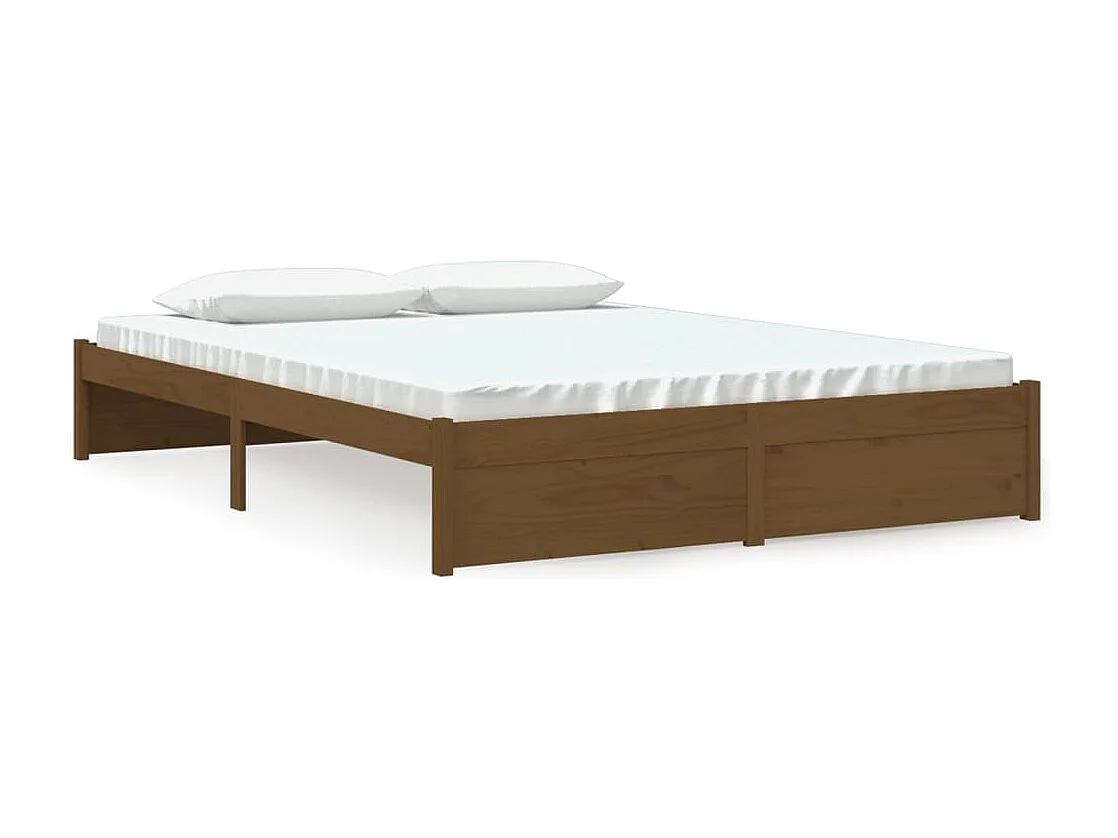 Massivholzbett Honigbraun 150x200 cm