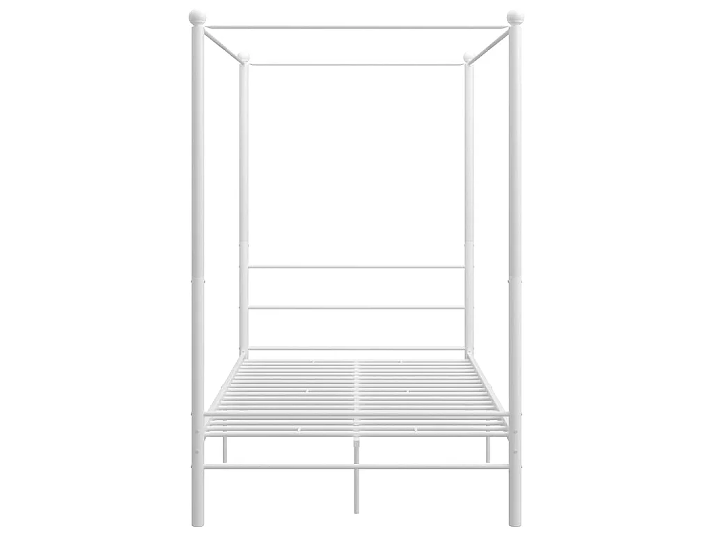 Himmelbett Weiß Metall 120x200 cm