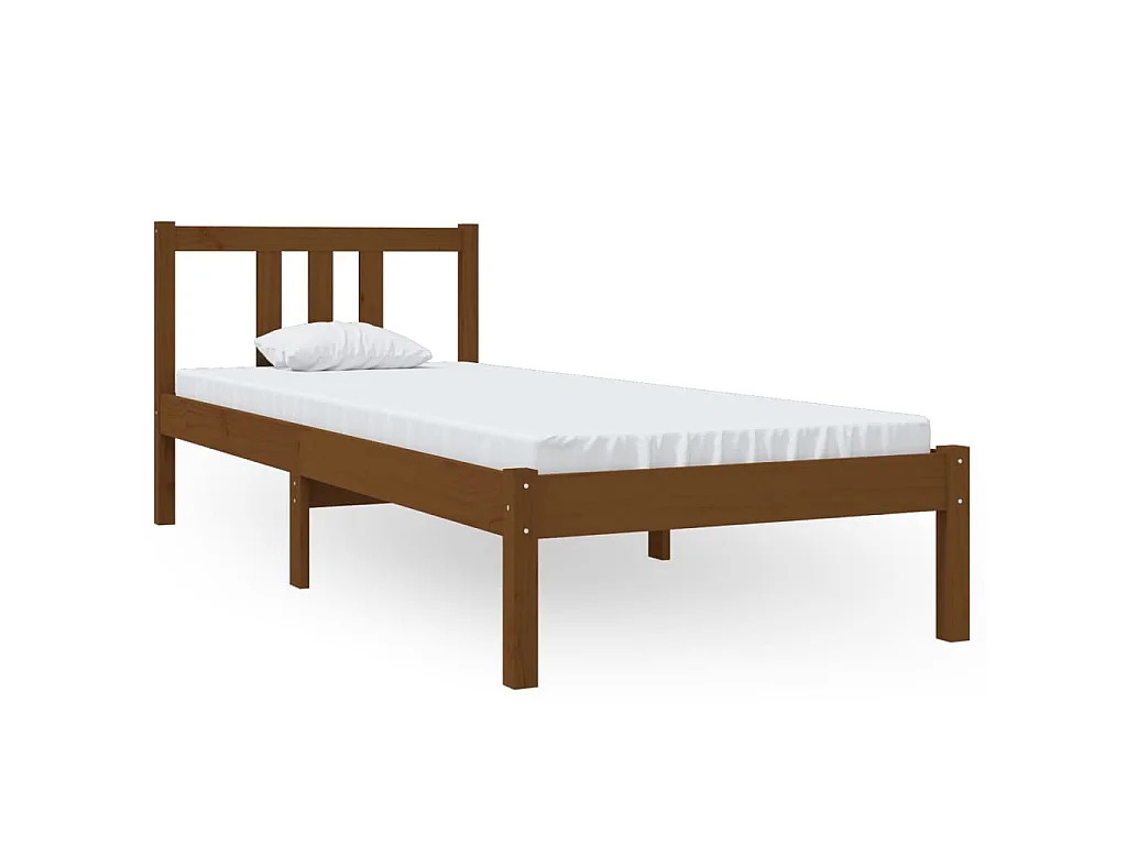 Giroletto senza Materaso Ambra in Legno Massello 75x190 cm