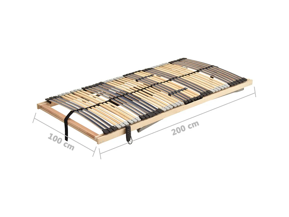 Lattenrost Elektrisch mit 42 Latten 7 Zonen 100x200 cm