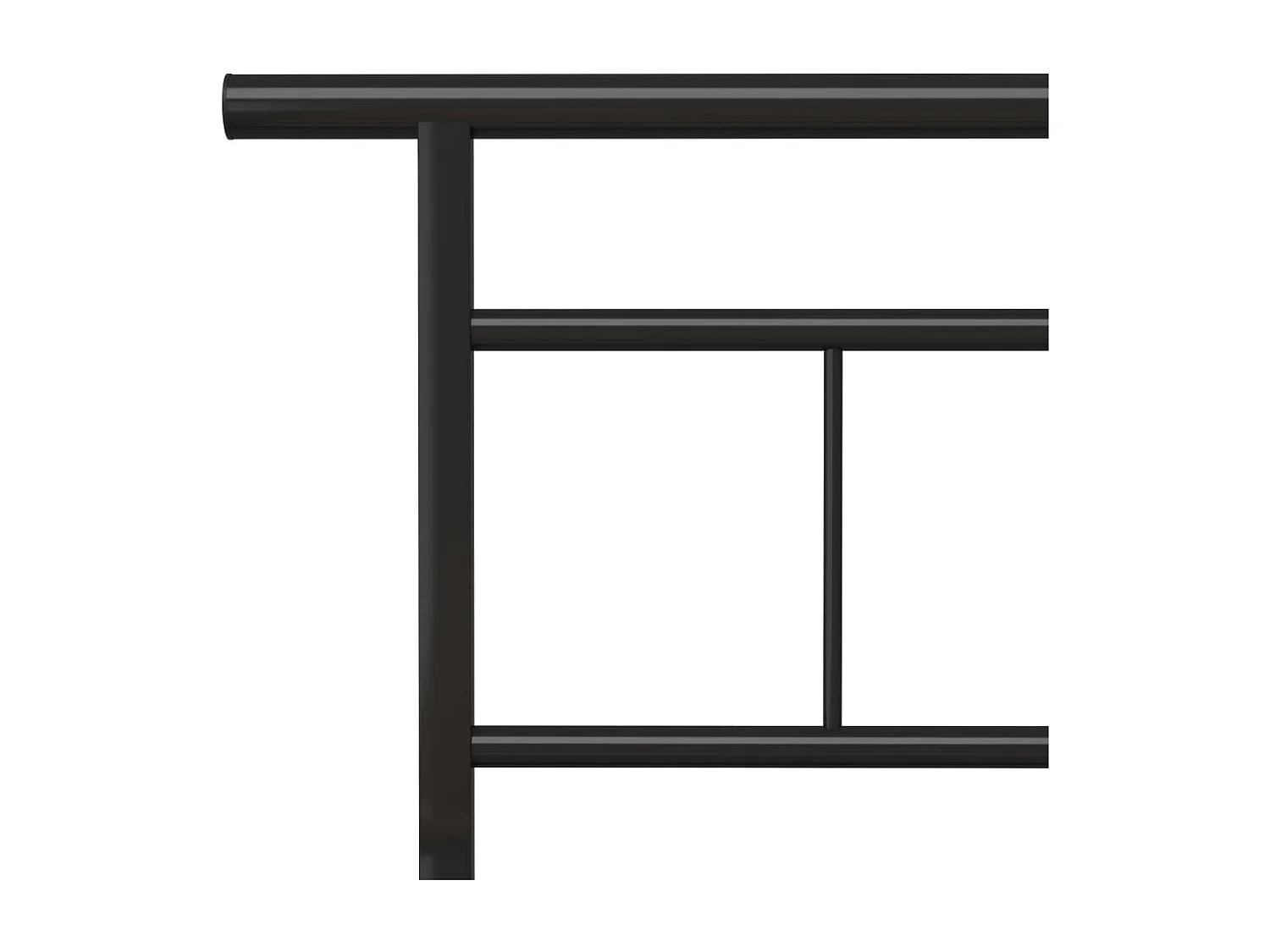 Estrutura de cama 180x200 cm metal preto