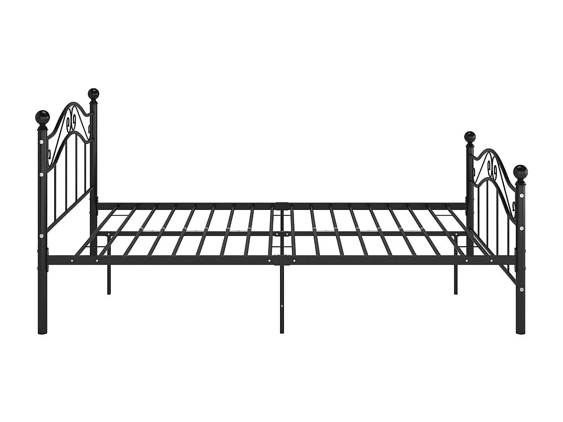 Bedframe metaal zwart 120x200 cm
