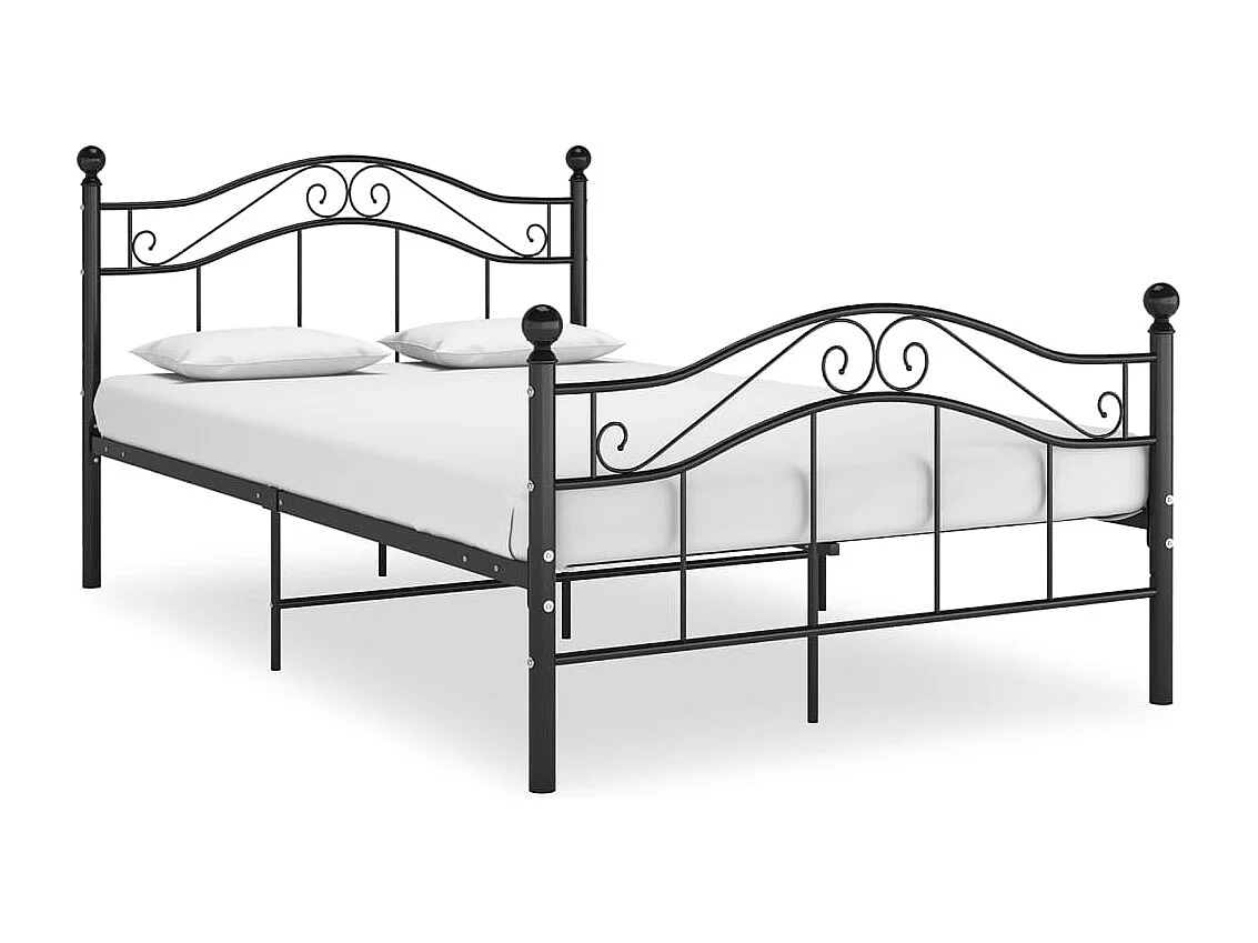 Bedframe metaal zwart 120x200 cm