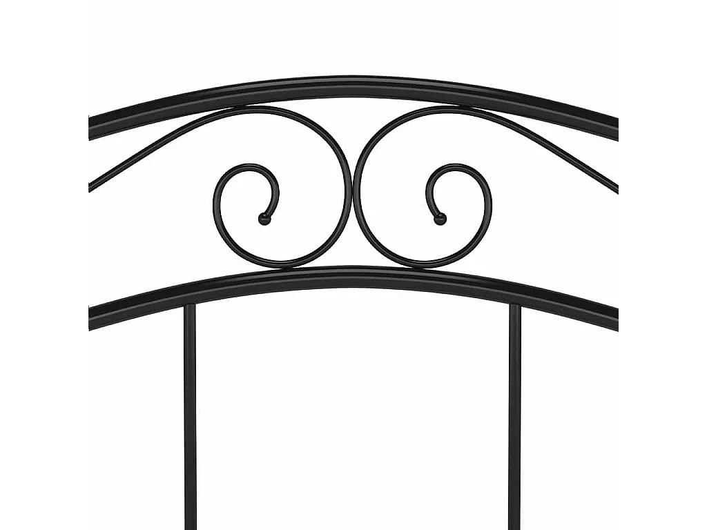 Bett Schwarz Metall 120x200 cm