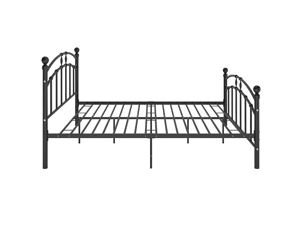 Bettgestell Schwarz Metall 160x200 cm