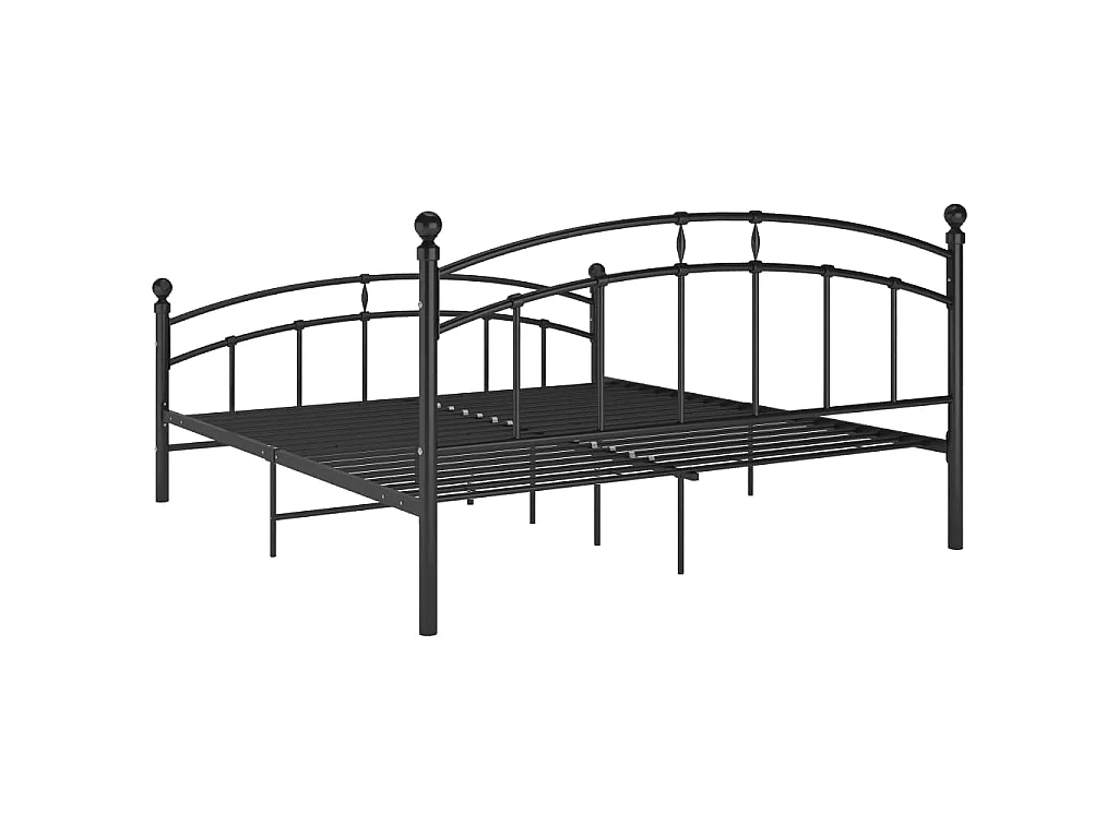 Bettgestell Schwarz Metall 160x200 cm