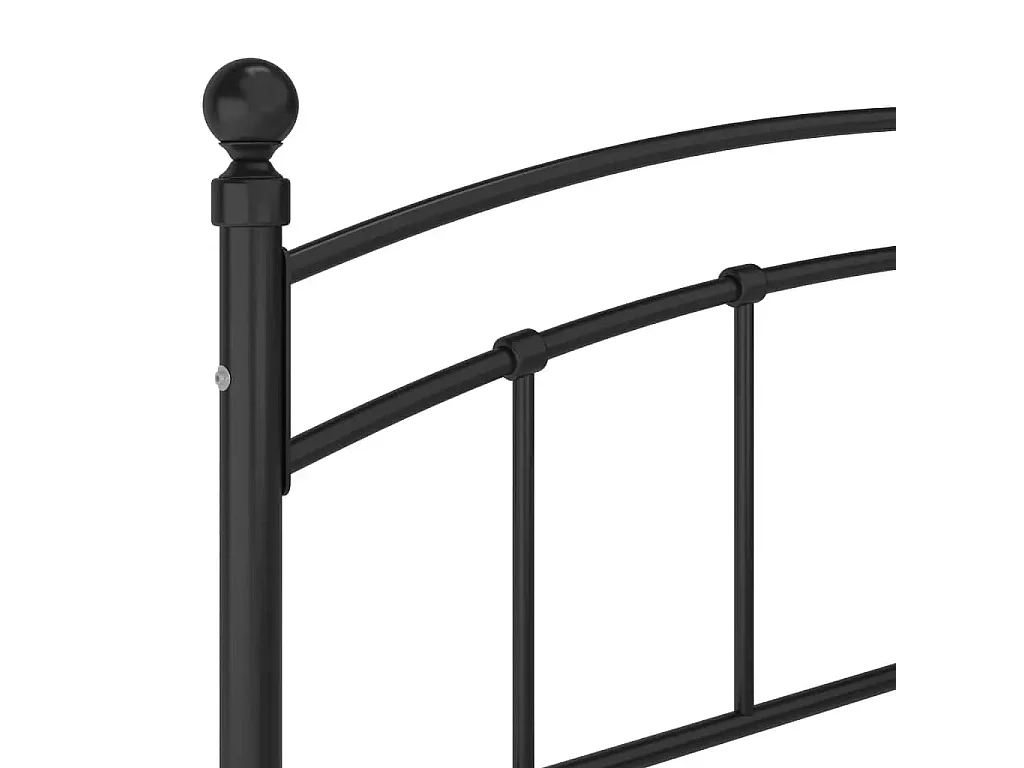 Bettgestell Schwarz Metall 160x200 cm