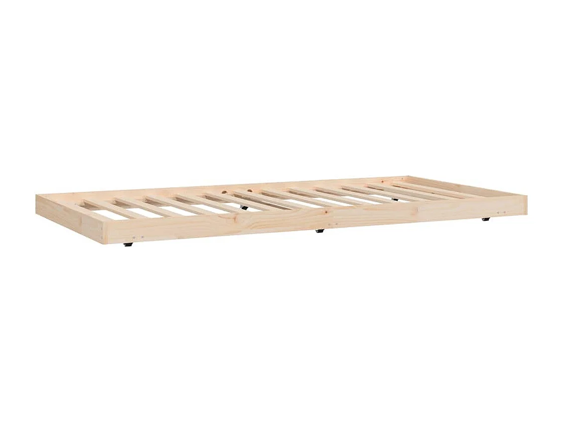 Cadre de lit sans matelas 80x200 cm bois massif de pin