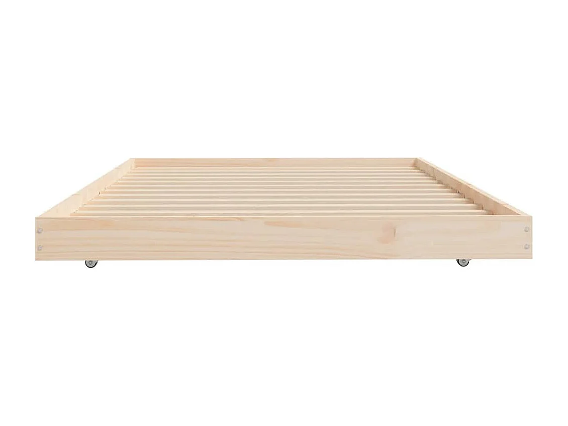 Cadre de lit sans matelas 80x200 cm bois massif de pin