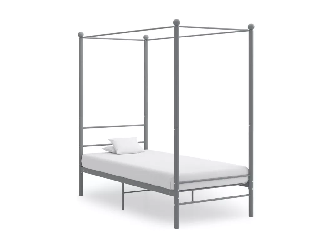 Kauf Unique Himmelbett Grau Metall 90x200 cm