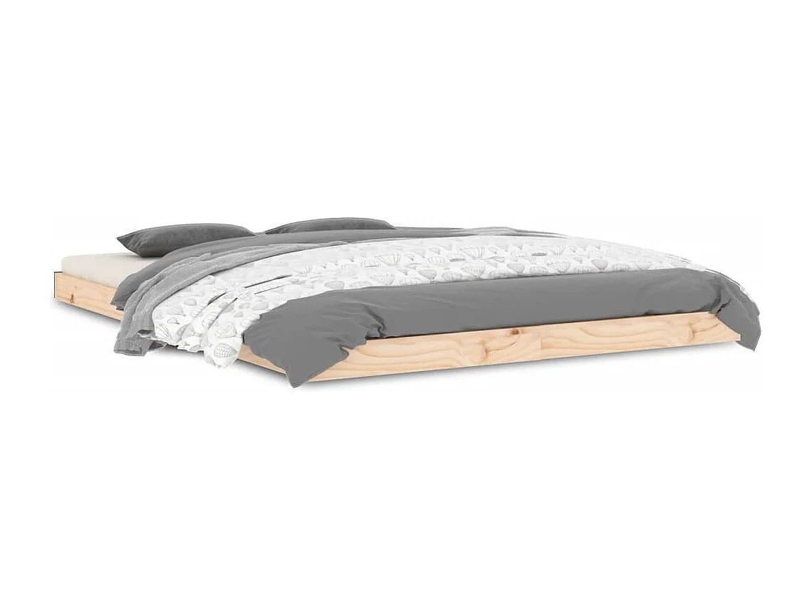 Bedframe massief grenenhout 135x190 cm