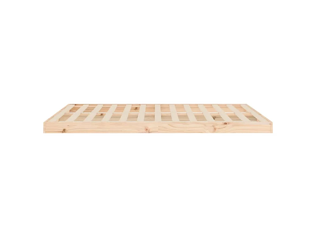 Cadre de lit sans matelas 135x190 cm bois de pin massif