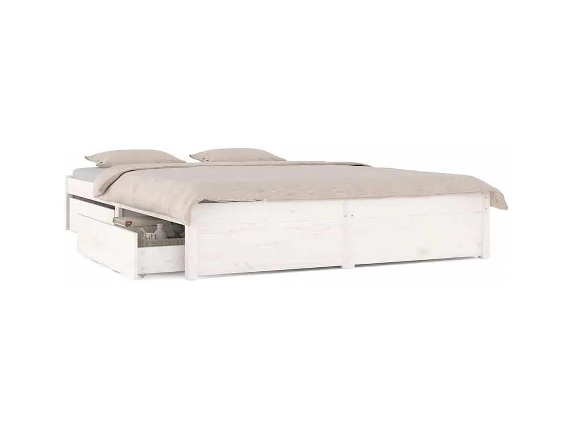 Giroletto con Cassetti Bianco 200x200 cm