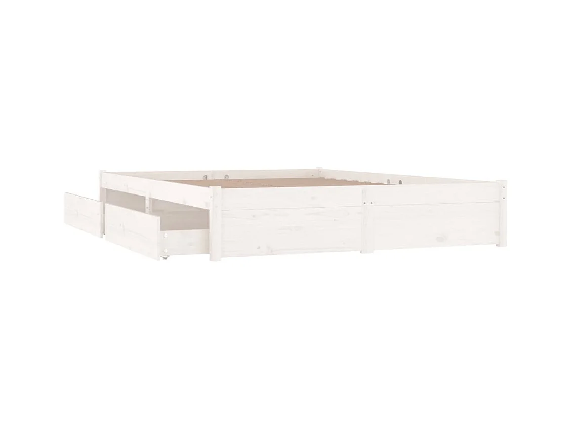 Giroletto con Cassetti Bianco 200x200 cm