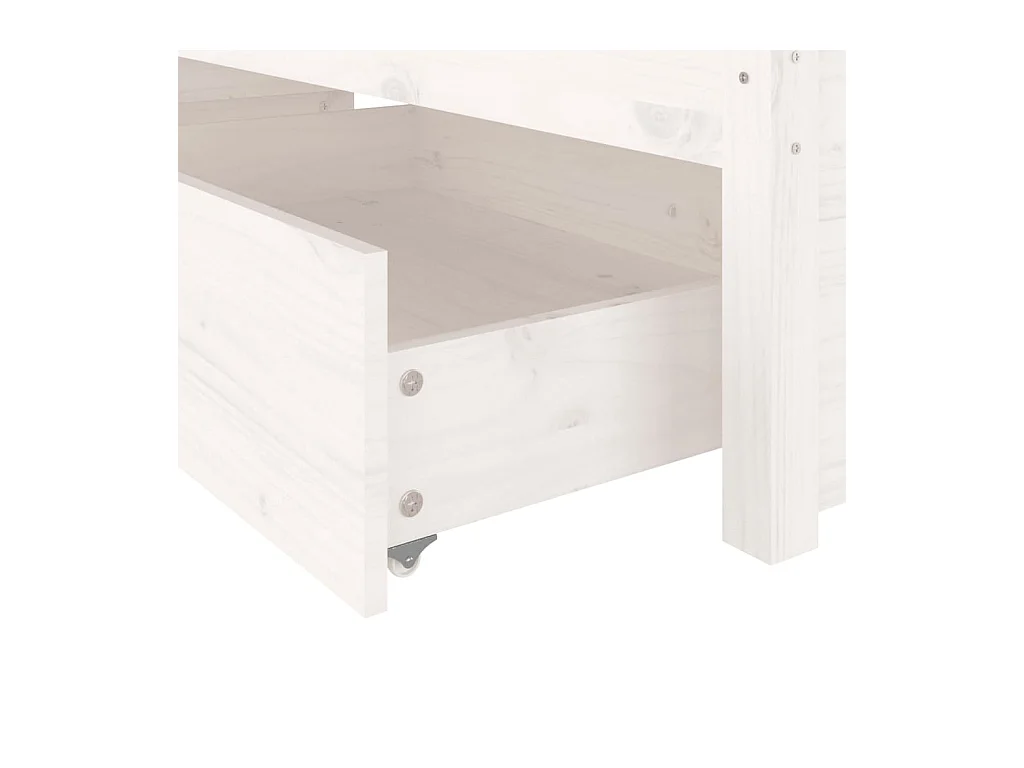Giroletto con Cassetti Bianco 200x200 cm