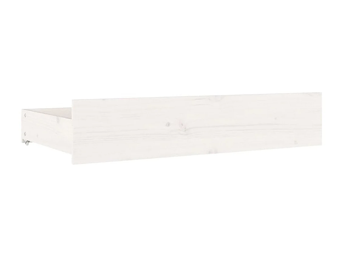 Estructura de cama con cajones blanco 200x200 cm