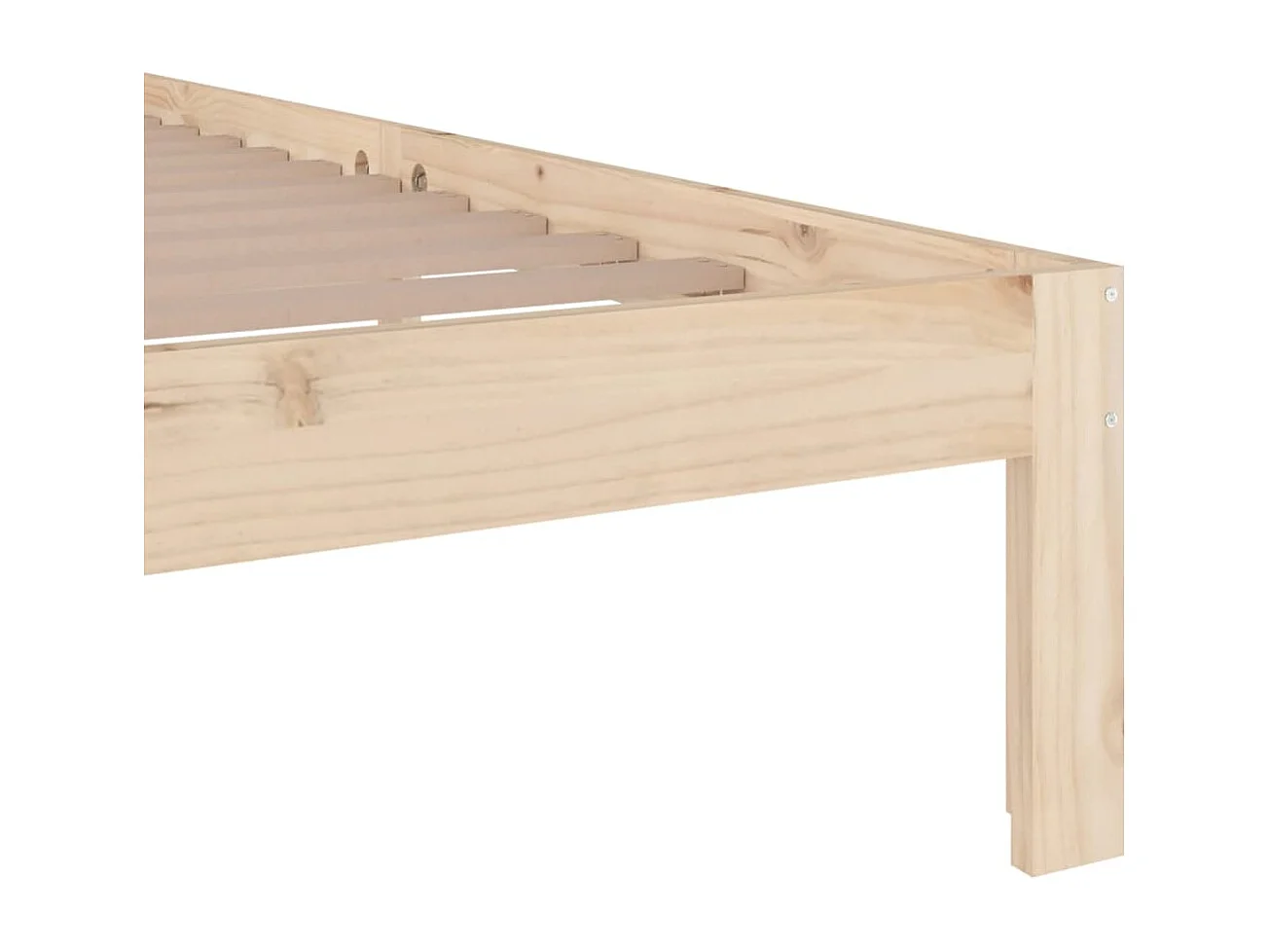 Giroletto senza Materasso Ambrato in Legno Massello 120x200 cm