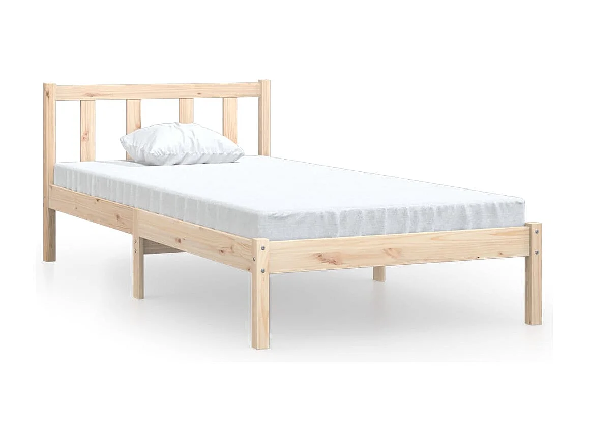 Cadre de lit sans matelas bois massif