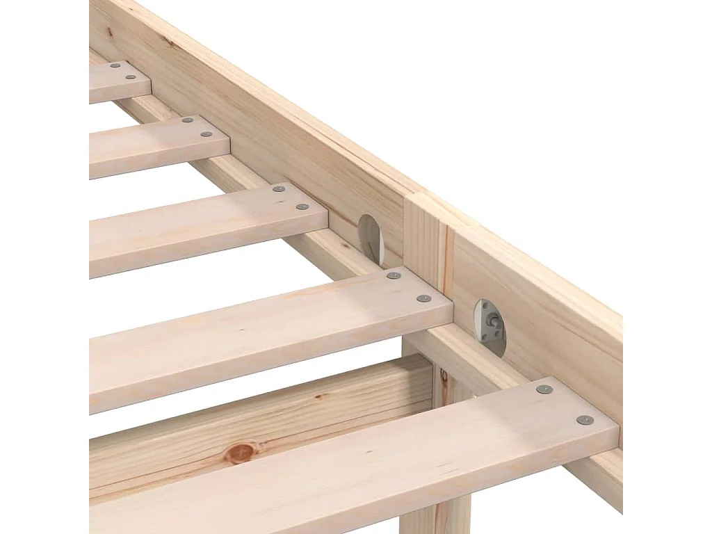 Cadre de lit sans matelas bois massif