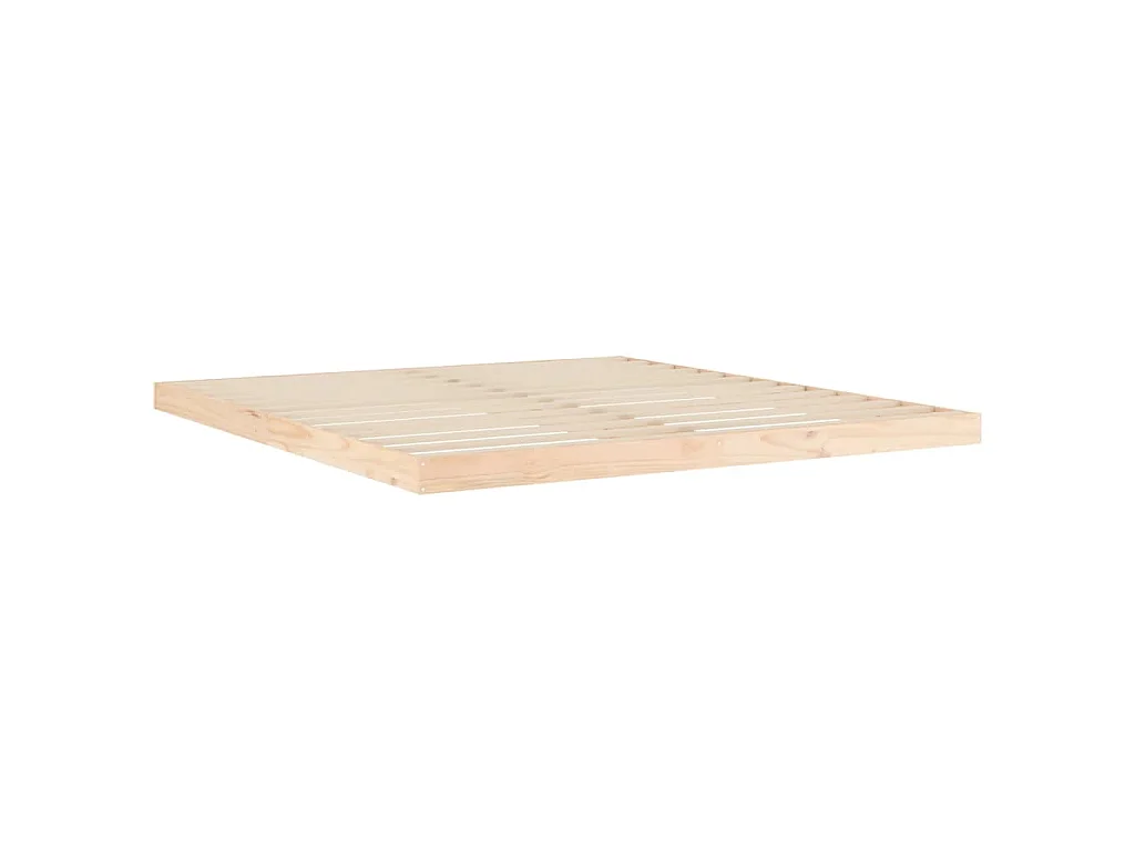 Cadre de lit sans matelas 180x200 cm bois massif de pin