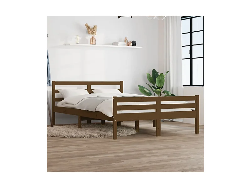 Giroletto senza Materaso Ambra in Legno Massello 140x200 cm