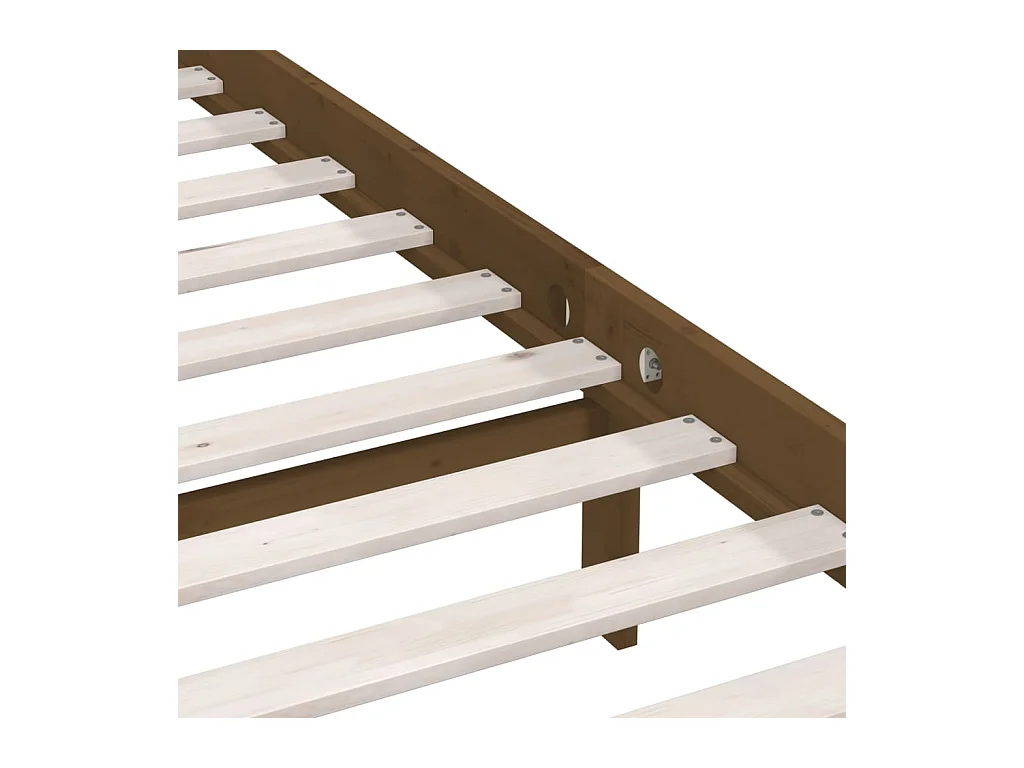 Massivholzbett Honigbraun Kiefer 120x200 cm