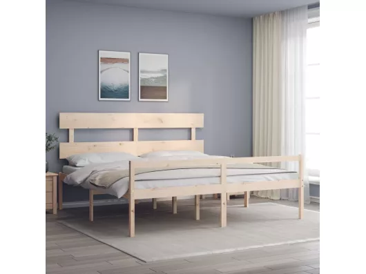 Kauf Unique Seniorenbett mit Kopfteil Super Kingsize Massivholz