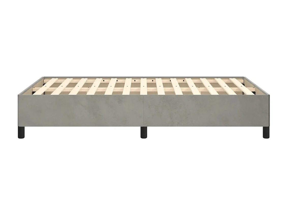 Bedframe zonder matras 120x200 cm fluweel lichtgrijs