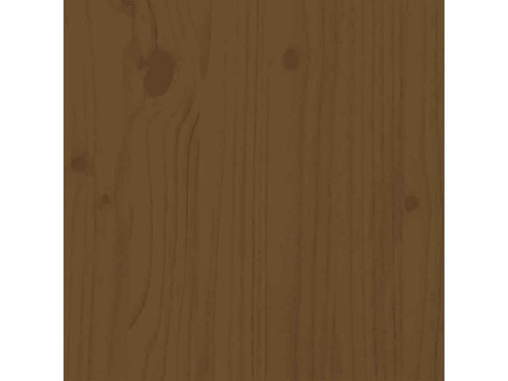 Cadre de lit sans matelas marron miel bois massif 75x190 cm