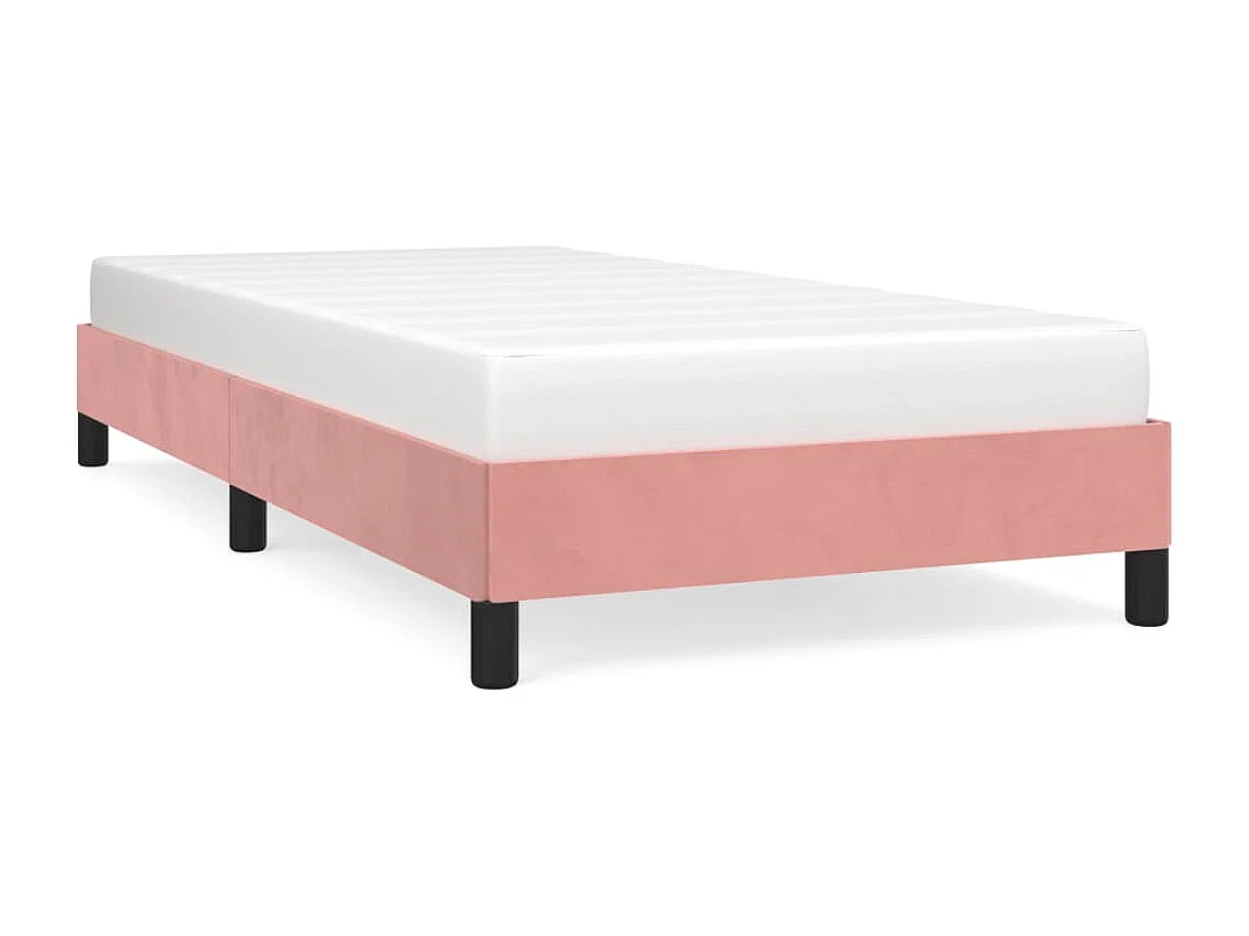 Bedframe fluweel roze 90x190 cm