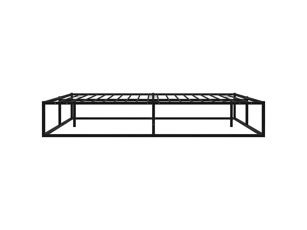 Estrutura de cama 140x200 cm metal preto