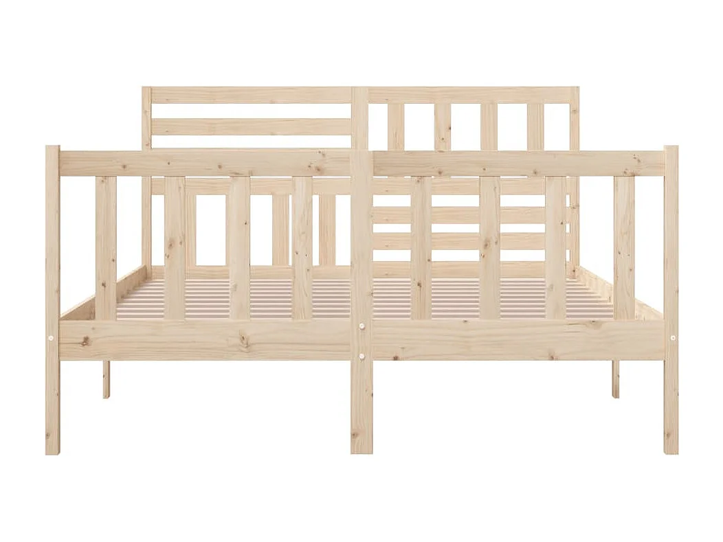 Estrutura de cama king size 150x200 cm madeira maciça