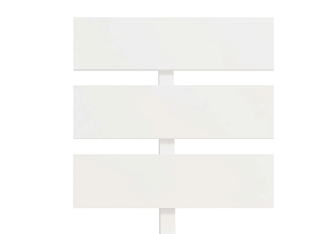 Bedframe massief grenenhout wit 100x200 cm