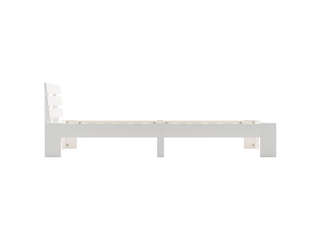 Dormeuse Estraibile senza Materasso Bianca Legno Pino 100x200cm