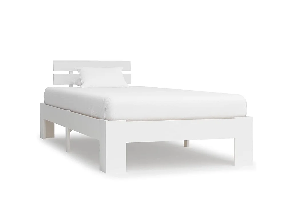 Dormeuse Estraibile senza Materasso Bianca Legno Pino 100x200cm