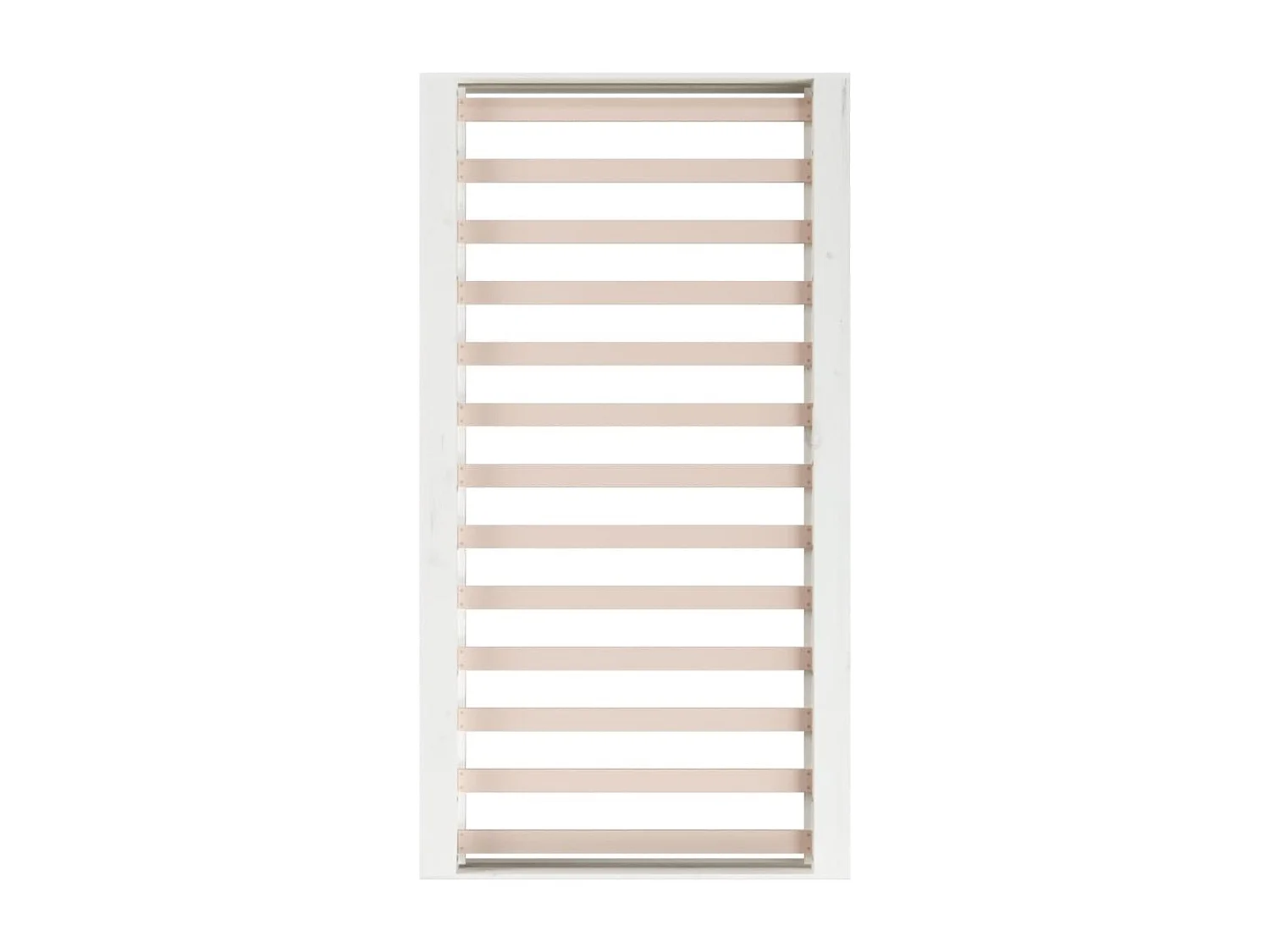 Cadre de lit sans matelas blanc 140x190 cm bois massif