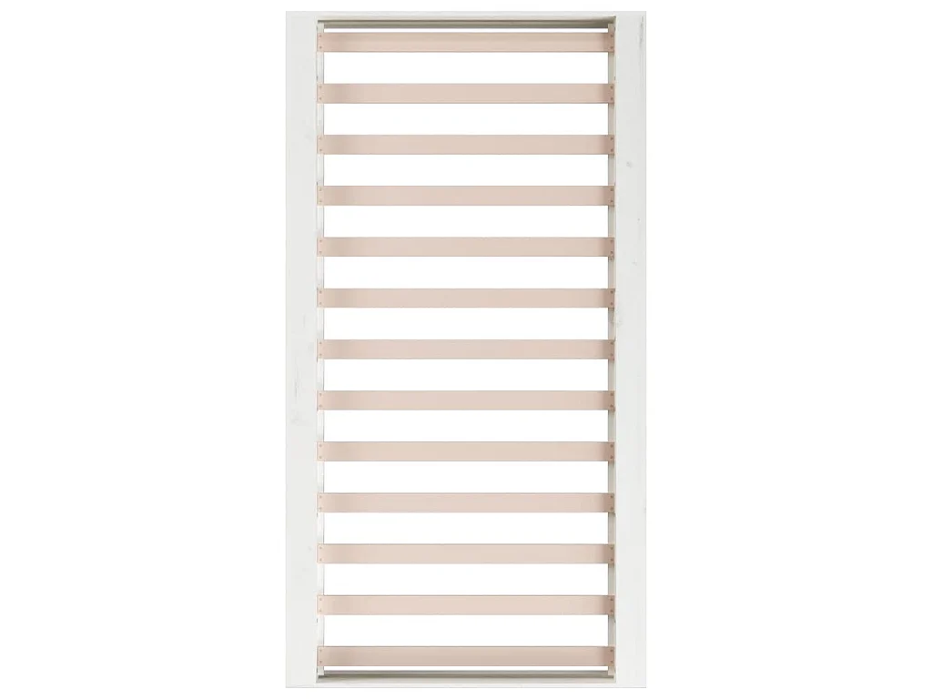 Cadre de lit sans matelas blanc 140x190 cm bois massif