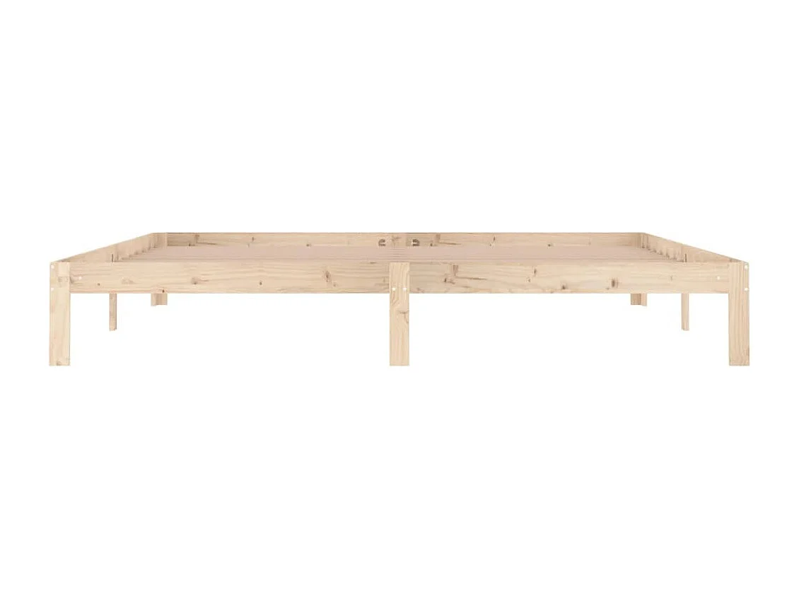 Cadre de lit sans matelas bois massif de pin 200x200 cm