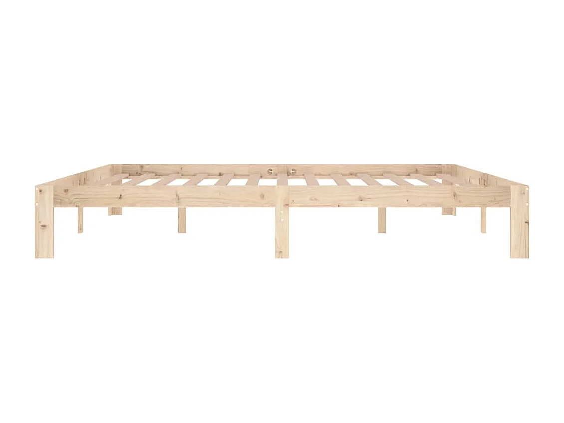 Cadre de lit sans matelas bois massif de pin 200x200 cm