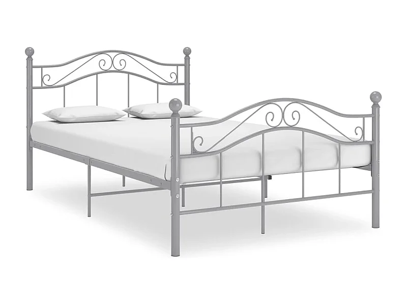 Bedframe metaal grijs 120x200 cm