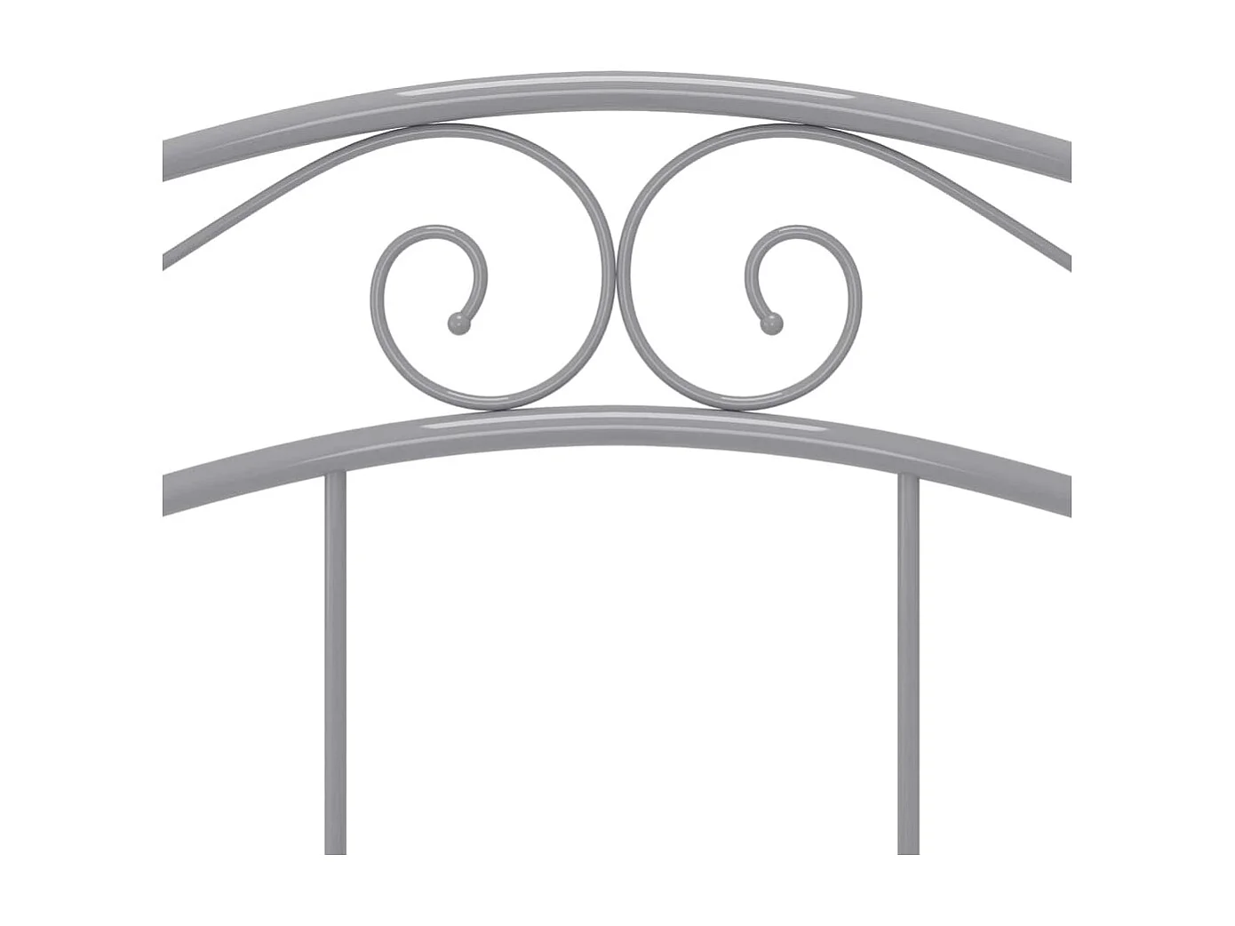 Bedframe metaal grijs 120x200 cm