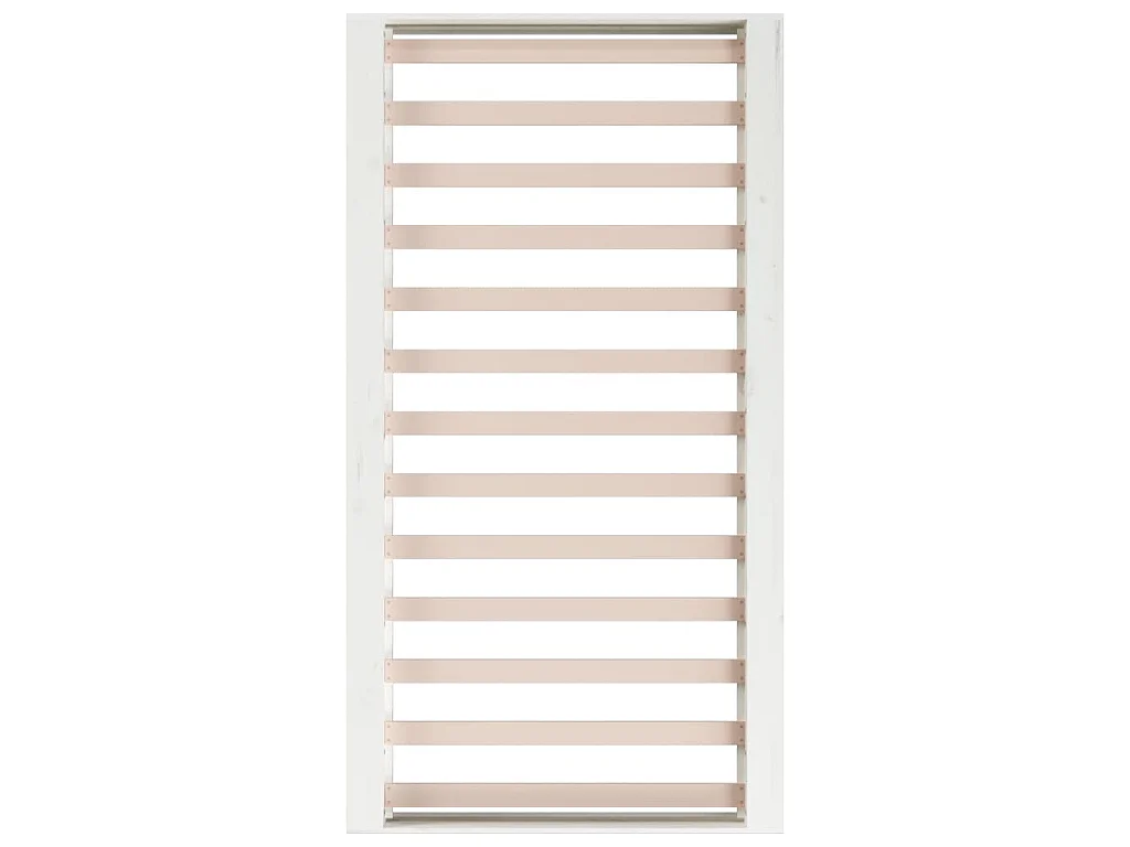 Estrutura cama pequena casal 120x190 cm pinho maciço branco