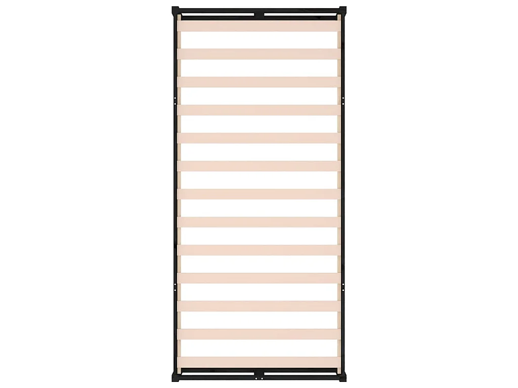 Massivholzbett Schwarz 75x190 cm