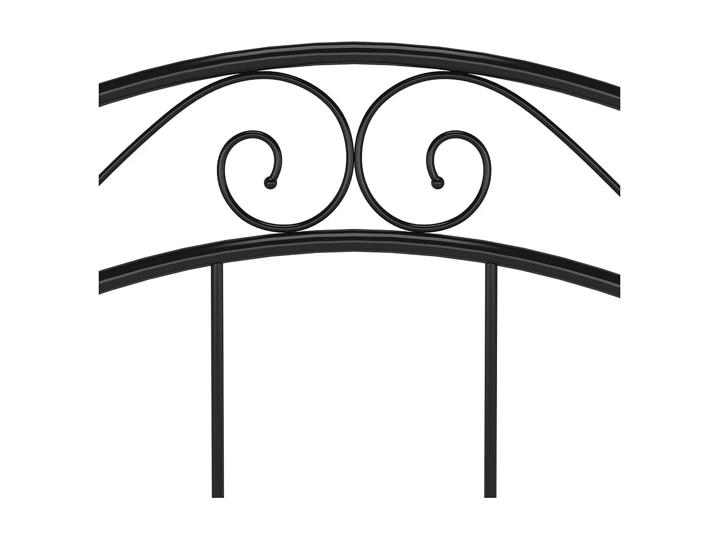 Estrutura de cama 90x200 cm metal preto