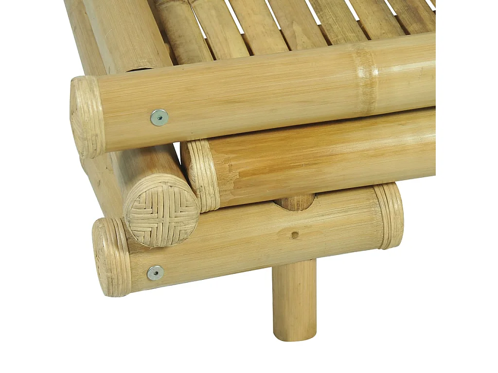 Cadre de lit sans matelas bambou 140x200 cm