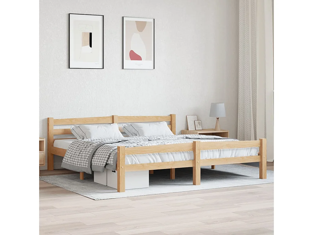 Bedframe massief grenenhout 180x200 cm
