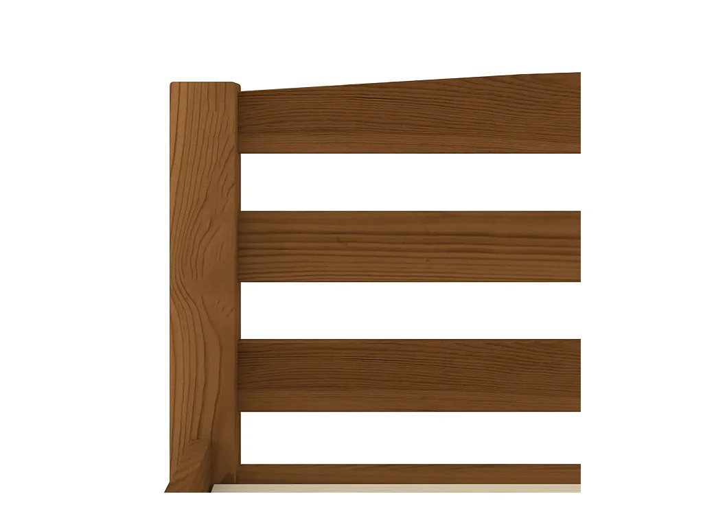 Massivholzbett Honigbraun Kiefer 100x200 cm