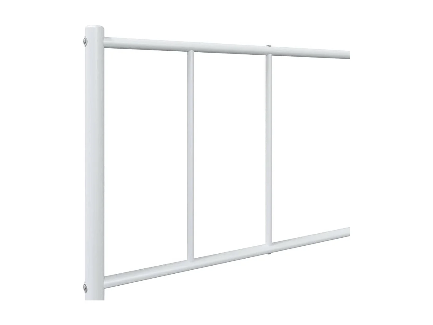 Giroletto con Testiera Metallo Bianco 107x203 cm