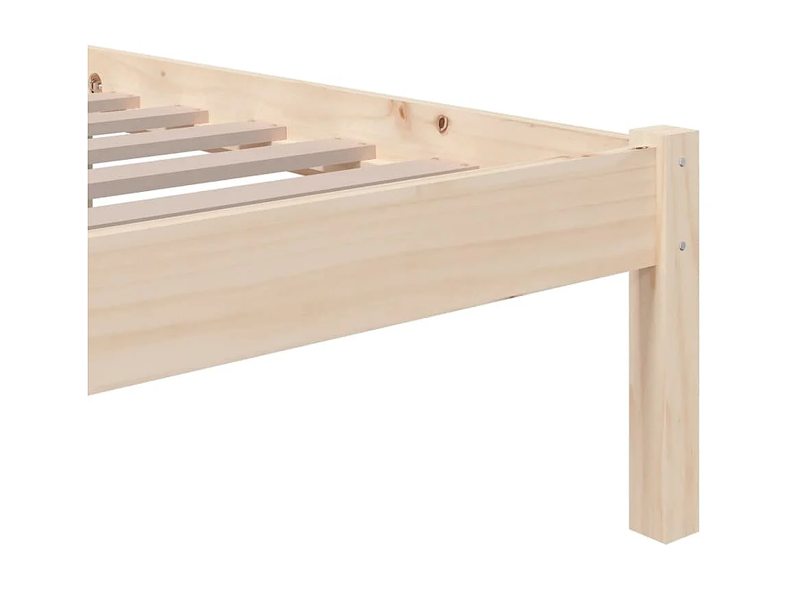 Massivholzbett ohne Matratze 75x190 cm