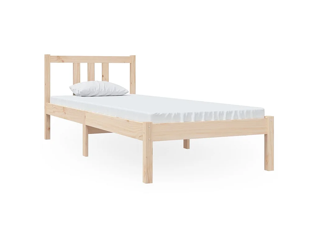 Estrutura cama pequena solteiro 75x190 cm madeira maciça